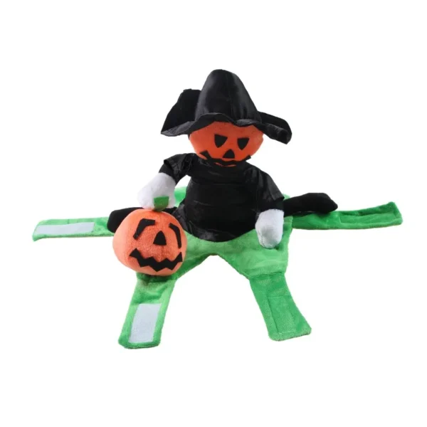 S0490a712d8704e0ea1f419dd4642c485P.webp Halloween Pumpkin Knight Pet Costume 3D Riding Horse Design Dog Cat Outfit