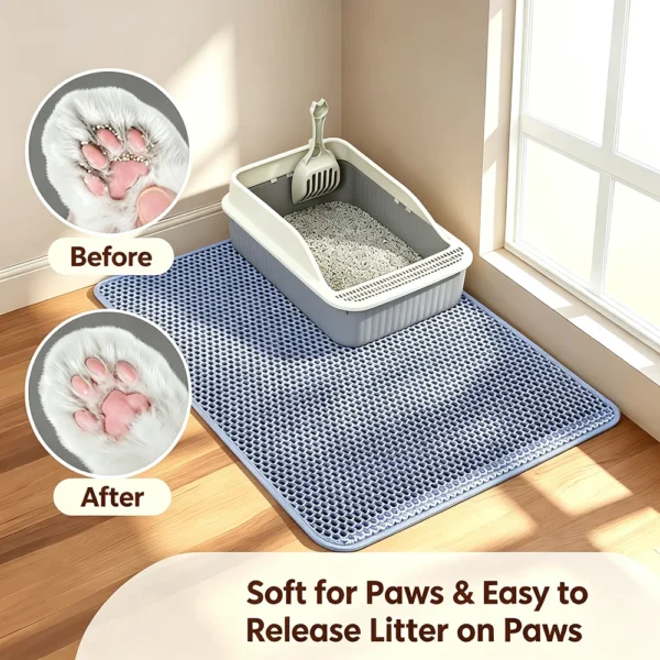 S30571644d6e4482a83849ec8cc7822d4A-1.webp Double Layer Cat Litter Trapper Mat – Waterproof & Urine Proof