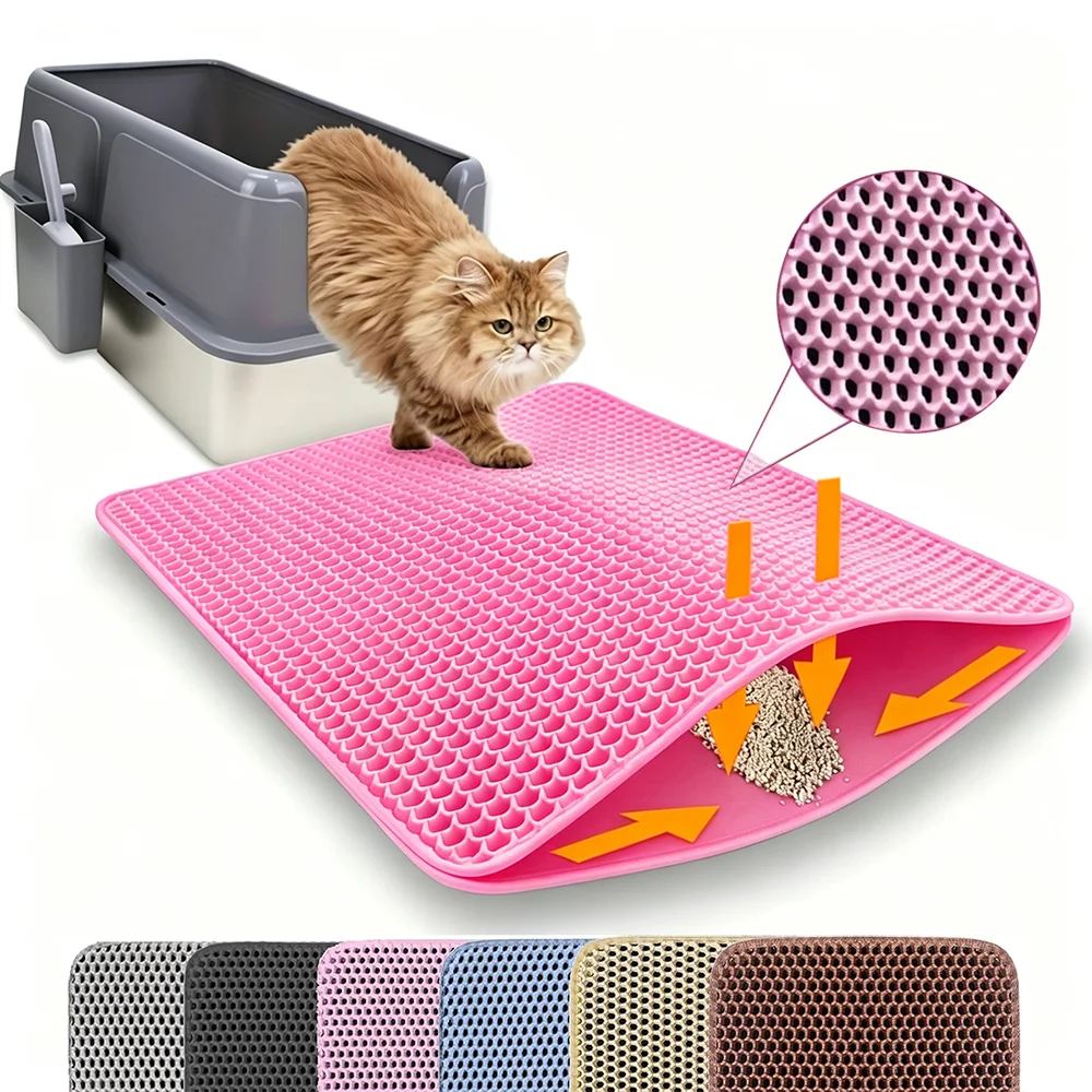 Double Layer Cat Litter Trapper Mat – Waterproof & Urine Proof