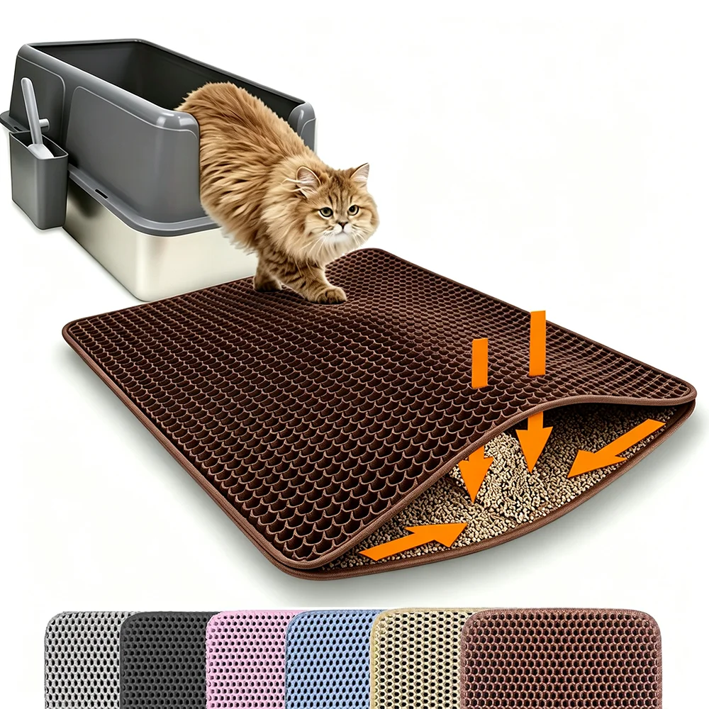 Double Layer Cat Litter Trapper Mat – Waterproof & Urine Proof - Imagen 10