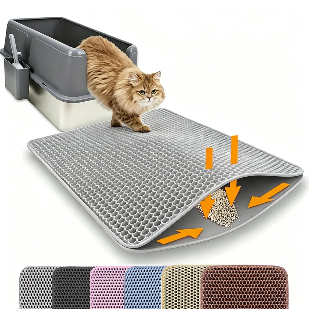 Double Layer Cat Litter Trapper Mat – Waterproof & Urine Proof - Imagen 11