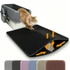 Sdd43be6abcc34ce38c25508741efb1faJ-2.webp Double Layer Cat Litter Trapper Mat – Waterproof & Urine Proof